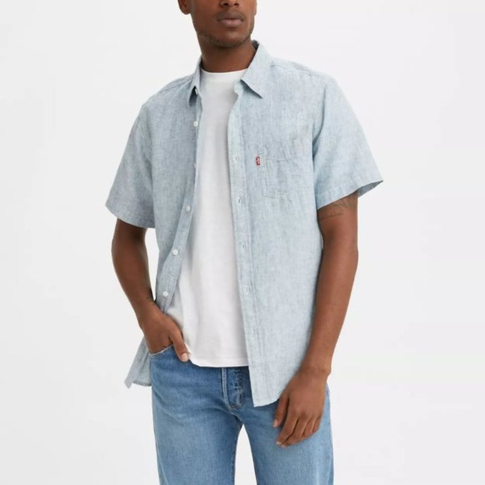 NWT Levi's Button Down Shirt Casual Short Sleeve XXL